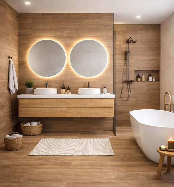 SAVA WOOD brown matt 18.5x59.8 rett