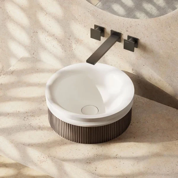 Lavabo COPEN WOODLINE nadgradni 380x380x150