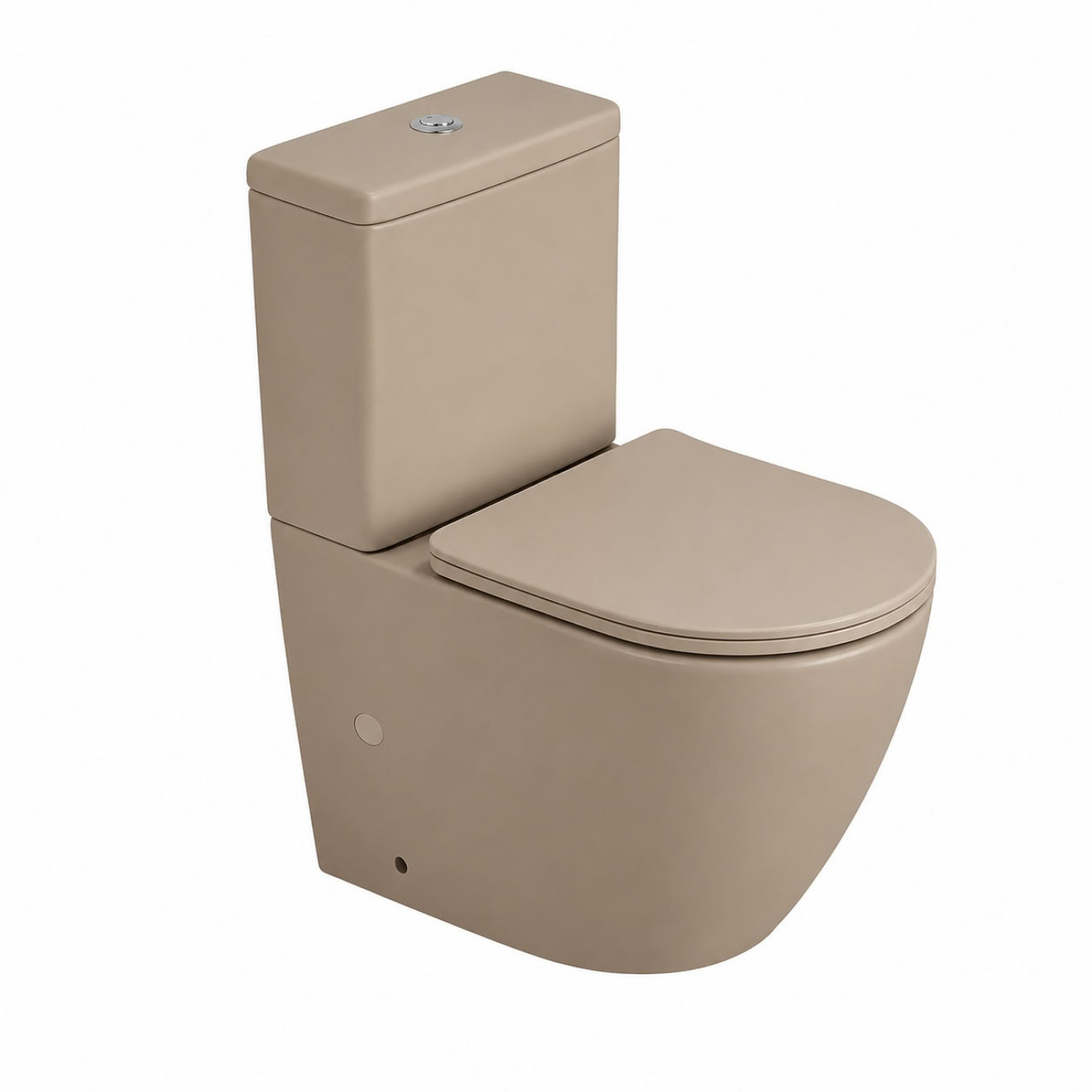 Monoblok PERLA rimless cappuccino sa duroplast soft close wc daskom vario