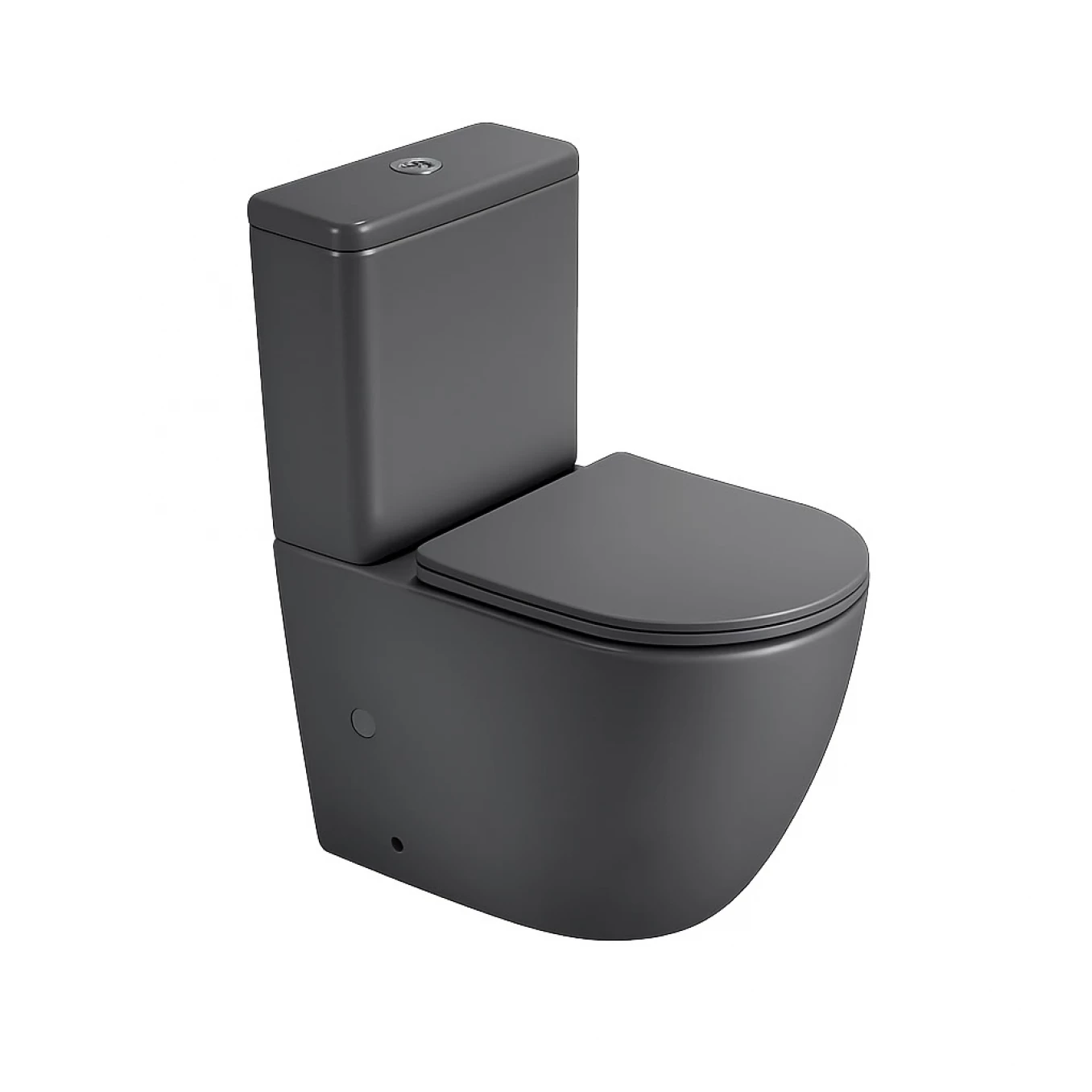 Monoblok PERLA rimless dark grey sa duroplast soft close wc daskom vario