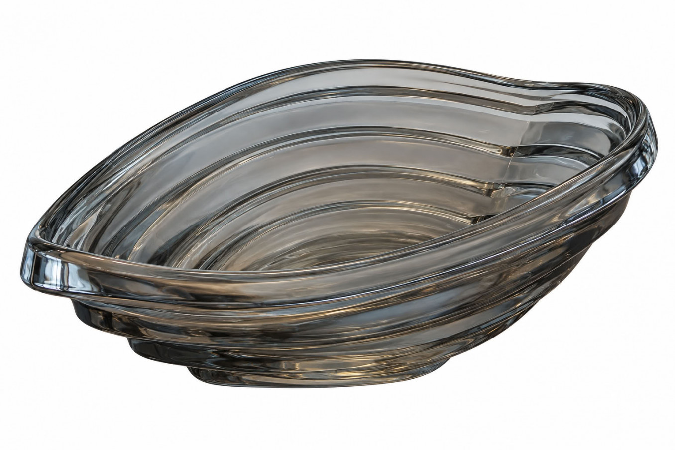 Stakleni lavabo COPEN nadgradni 500x360x160 transparent black