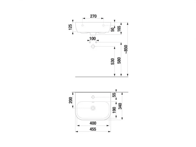 Lavabo JIKA DEEP 45.5x34