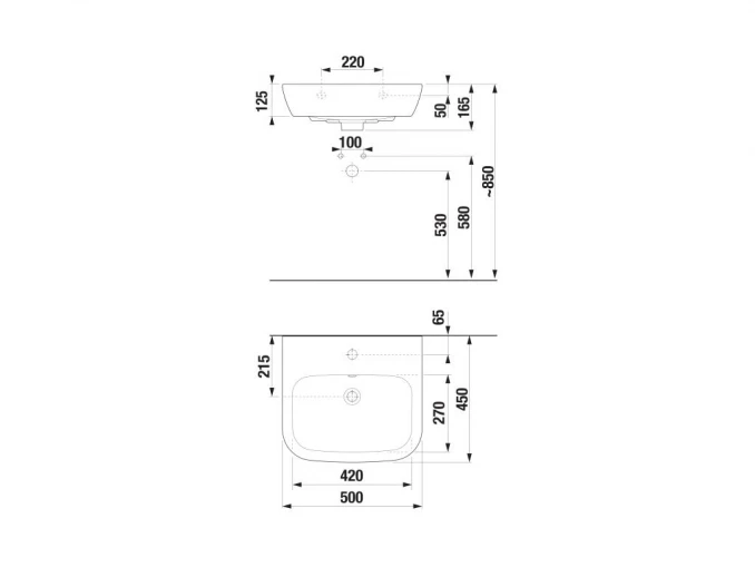 Lavabo JIKA DEEP 50x45