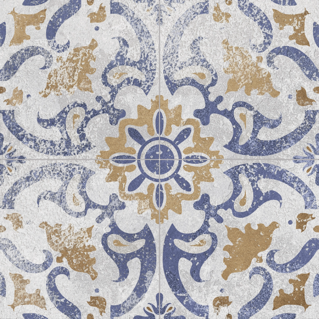 DONEGAL blue matt 45x45 QA01 3F