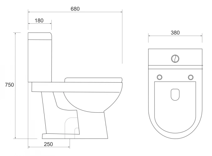Monoblok simplon sa duroplast soft close wc daskom