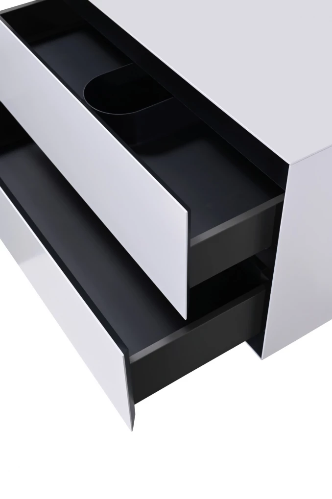 Toaletni ormarić COPEN ARCTIC 800x460x450mm matt white sa stone gornjom pločom