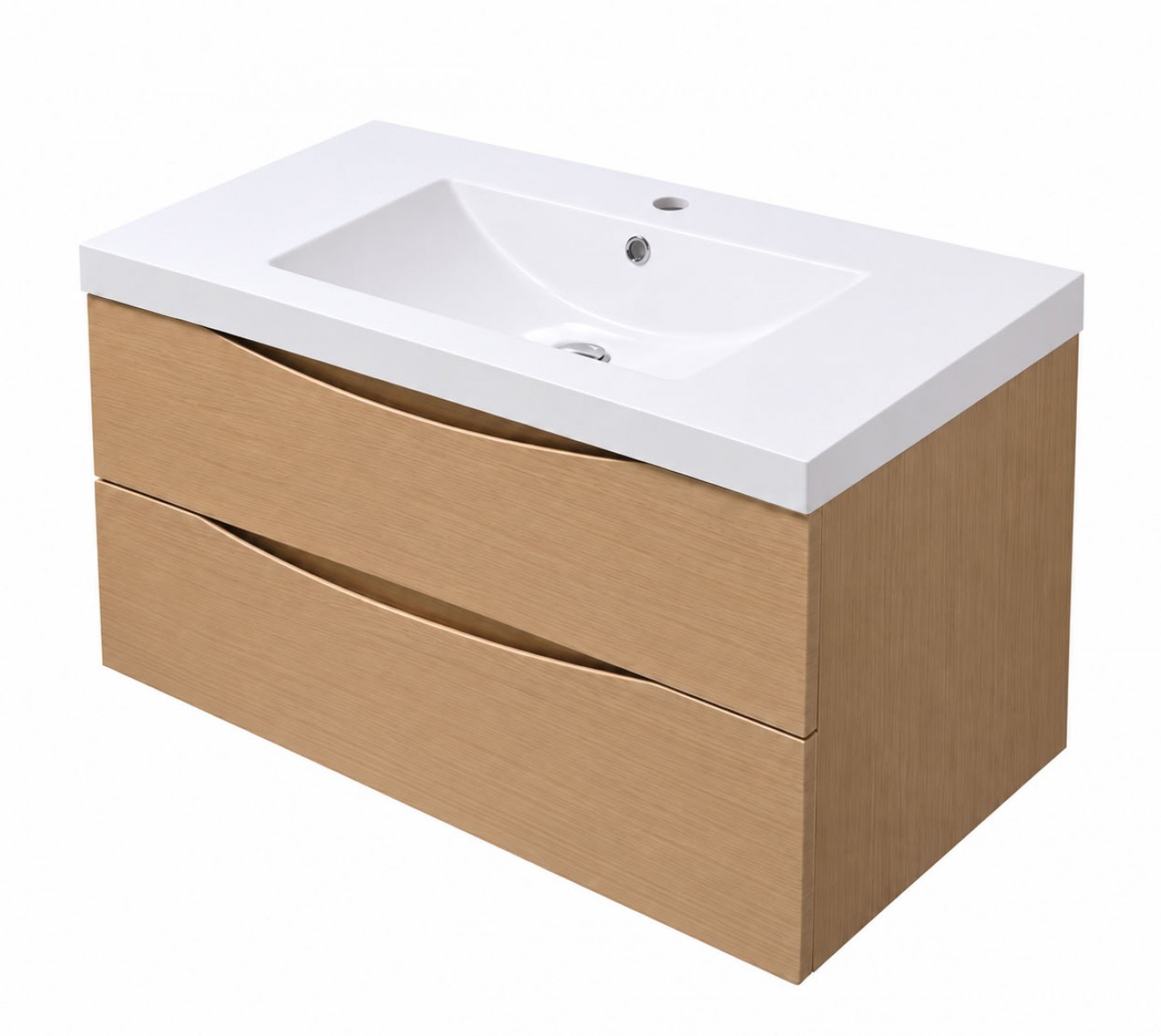 Toaletni ormarić COPEN HAM sa resin lavaboom 900x460x500mm natural wood