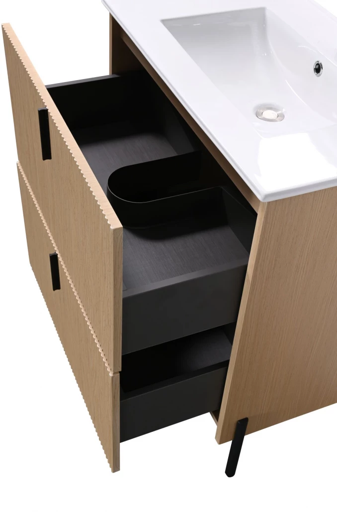 Toaletni ormarić COPEN ODETTE sa keramičkim lavaboom 750x460x880mm natural wood