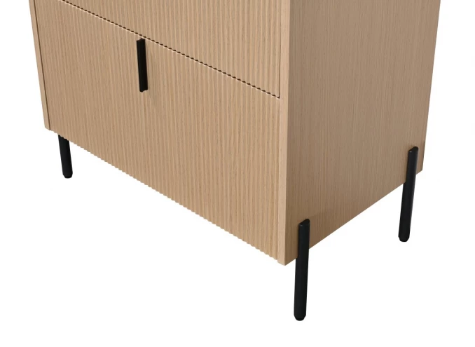 Toaletni ormarić COPEN ODETTE sa keramičkim lavaboom 750x460x880mm natural wood