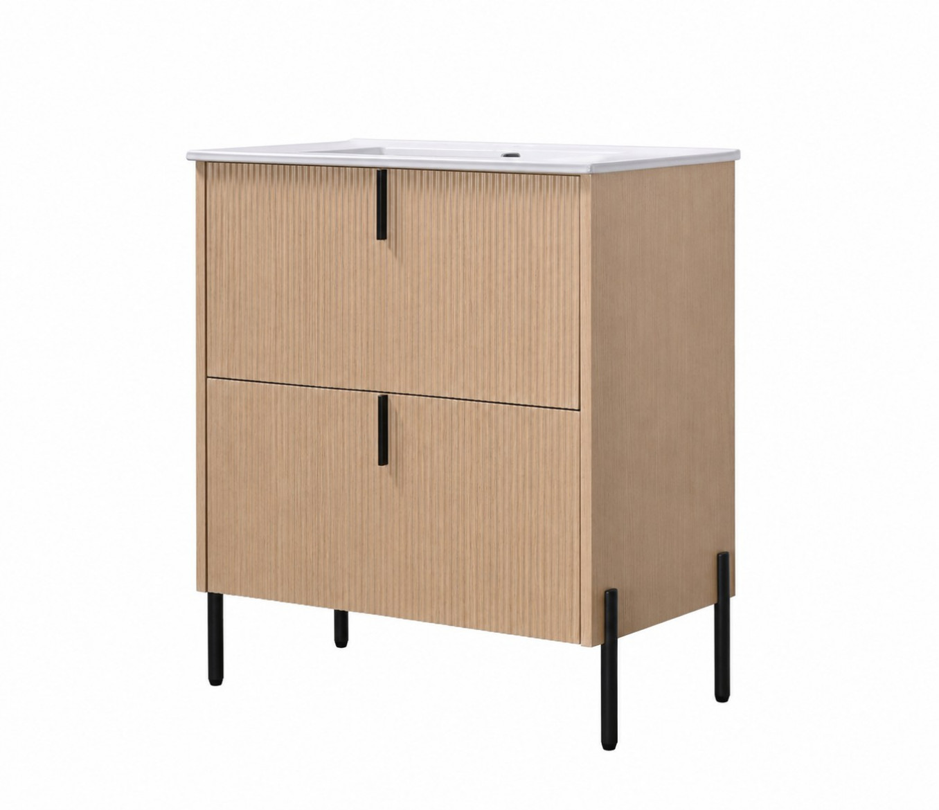 Toaletni ormarić COPEN ODETTE sa keramičkim lavaboom 750x460x880mm natural wood