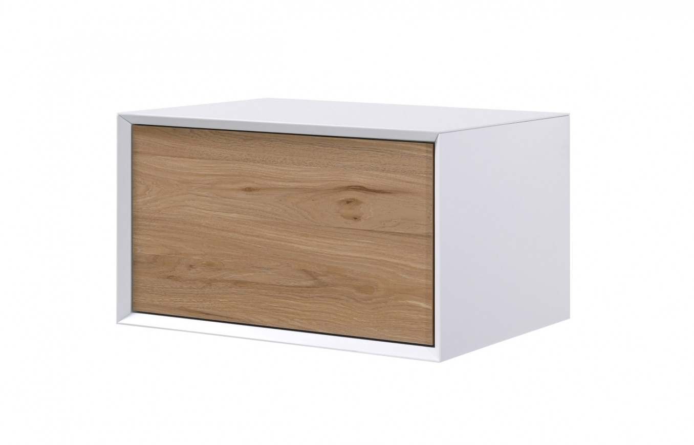 Toaletni ormarić COPEN KELLY 600x460x350mm natural wood/matt white