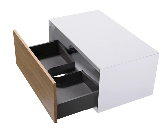 Toaletni ormarić COPEN KELLY 800x460x350mm natural wood-matt white