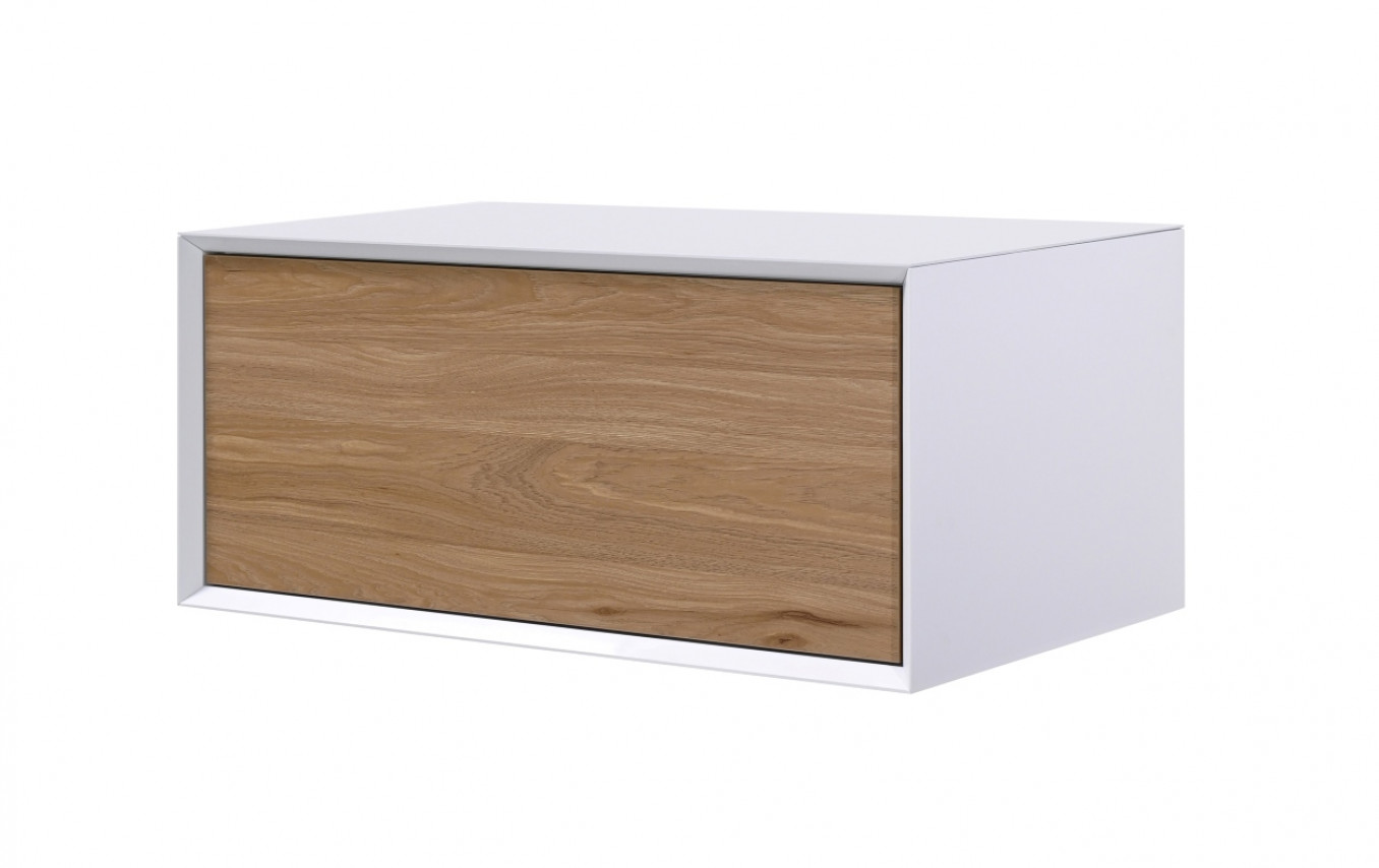 Toaletni ormarić COPEN KELLY 800x460x350mm natural wood-matt white