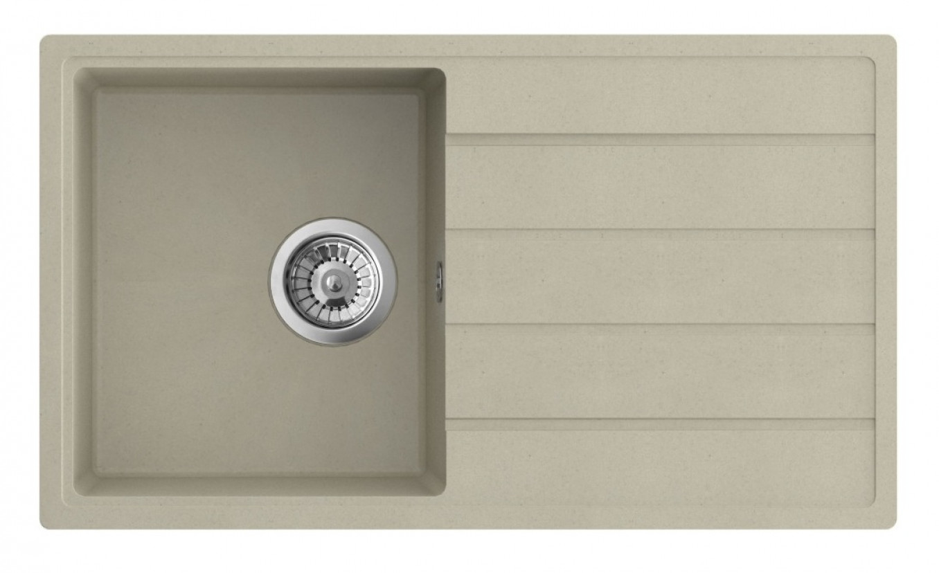 Granitna sudopera MILO METRO 76x44 Cappuccino sa sifonom