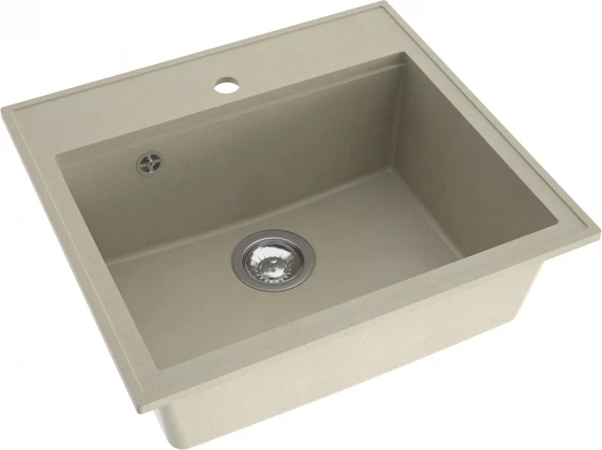 Granitna sudopera MILO RETTO 56x51 Cappuccino sa sifonom