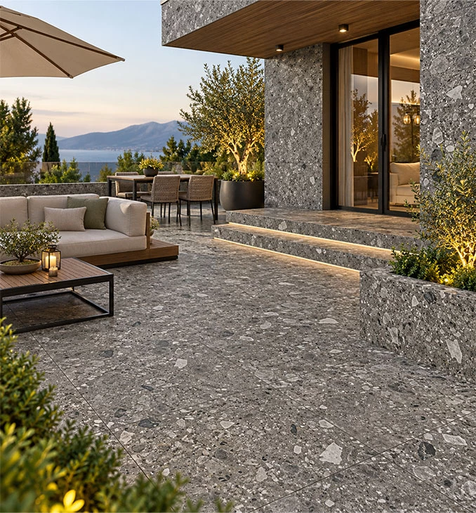 TERRAZZO STONE grey matt 29.8x59.8 K1 3
