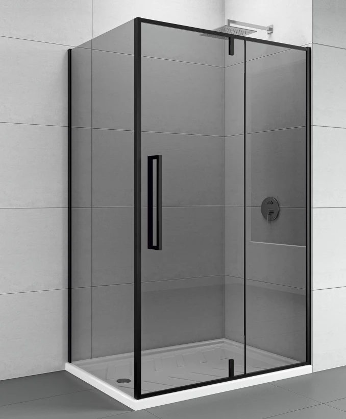 Stakleni paravan COPEN ABSOLUT BLACK 90x200cm dark staklo 6mm sa pivot vratima