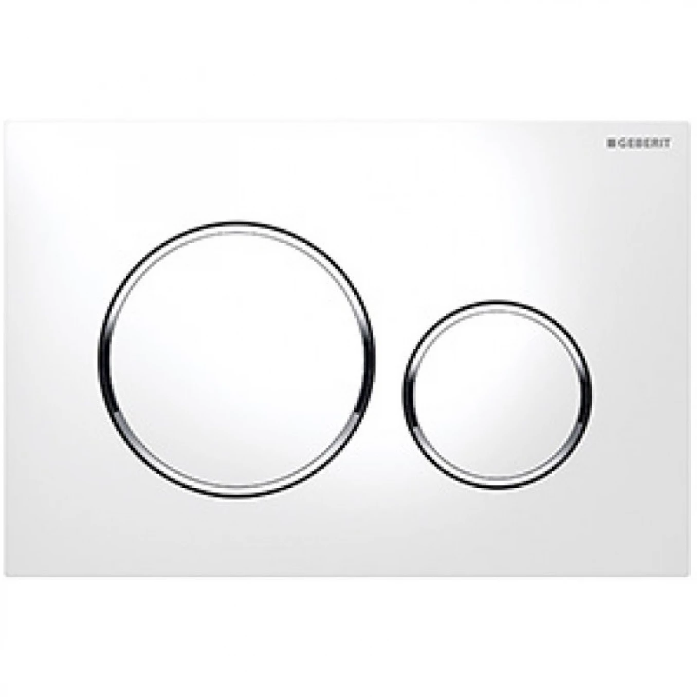 Taster Geberit SIGMA 20 bela hrom-bela