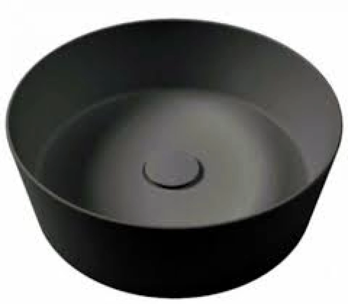 Lavabo nadgradni HATRIA HAPPYHOUR SLIM 07:00 fi440x155 black matt