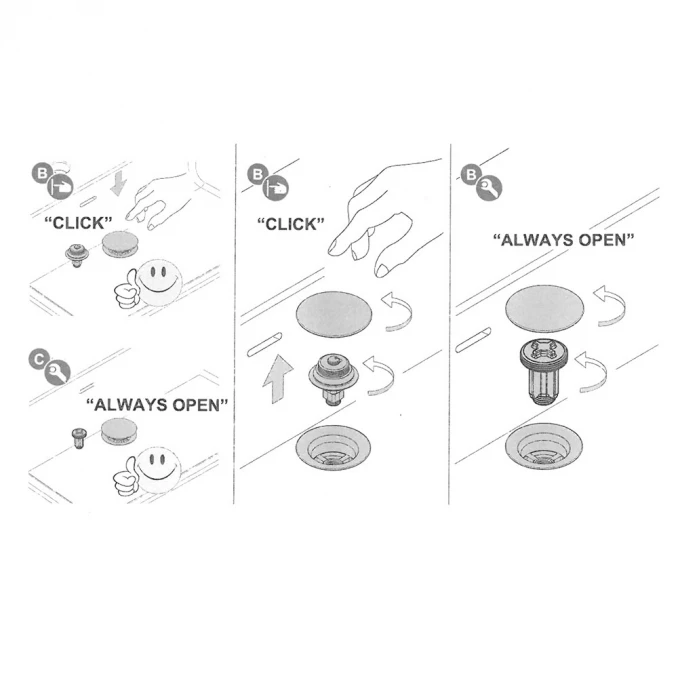 Pop-up HATRIA 5/4 sa prelivom i keramičkom kapom fi71mm forest matt
